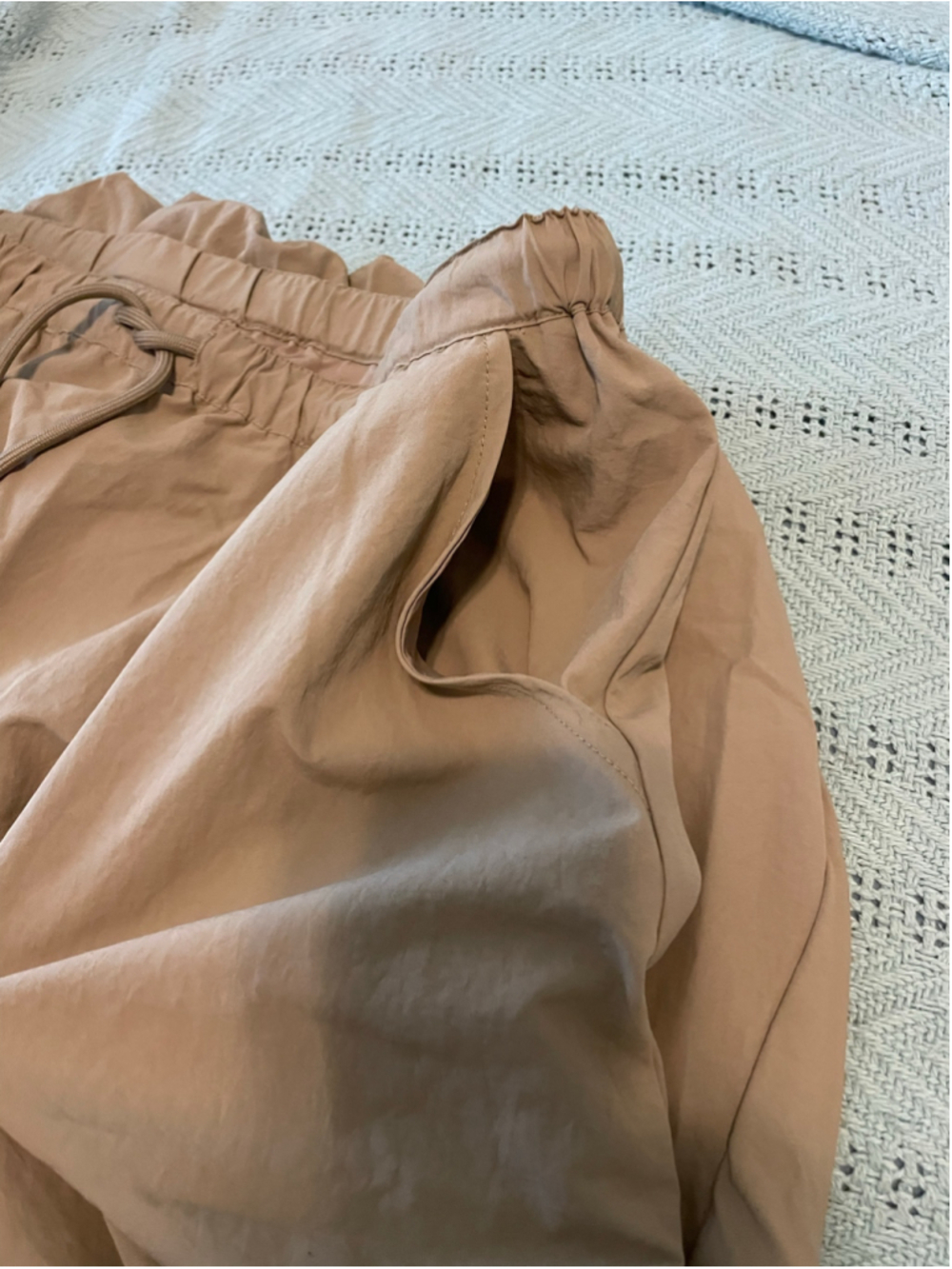 Women's Hunter Beige Bubble Skirt Size L minimalist streetwear - Picture 7 of 8